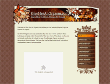 Tablet Screenshot of giveheranorgasm.com